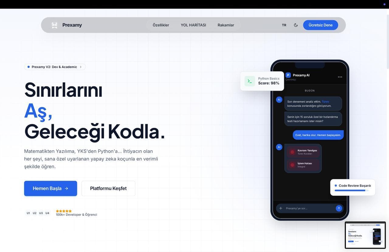 Prexamy — AI Exam & Net Coach